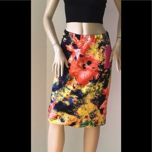 Betsey Johnson Multi Color Pencil Skirt  Sz. S